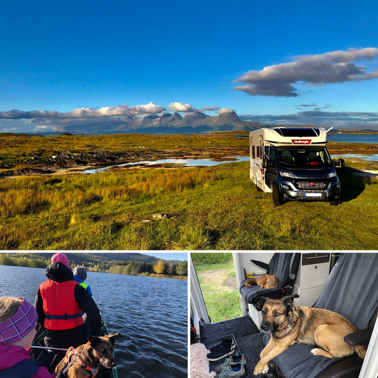 Øyvind Raen og familien bruker bobilen sin hele året. 