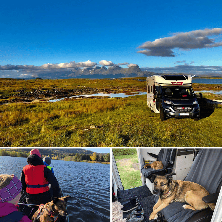 Øyvind Raen og familien bruker bobilen sin hele året.