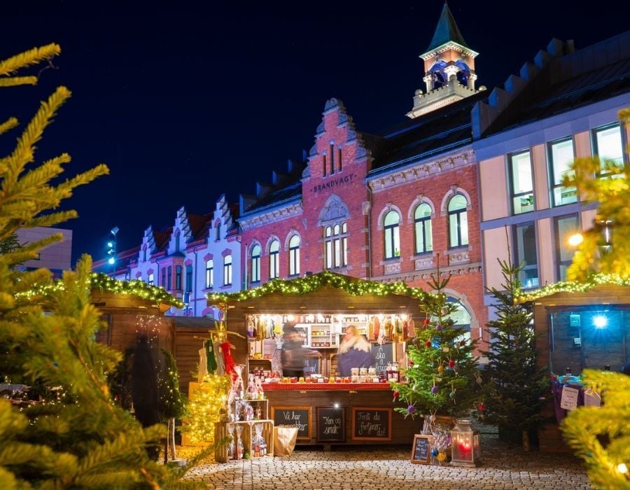 Jul i Kvadraturen i Kristiansand