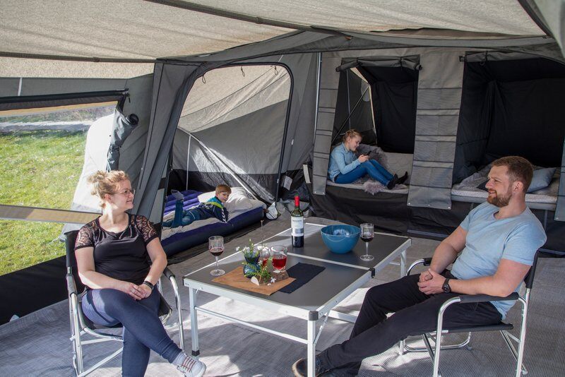 Inne i en Camp-let er det god plass