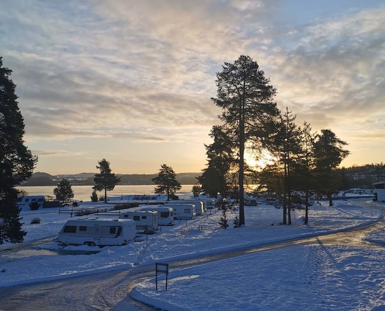Januar vinter Sveastranda Camping-1