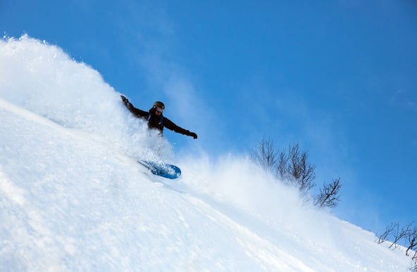 Snowboardog bobil i Hemsedal