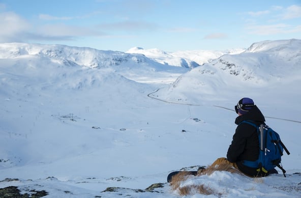 Det er bare å nyte utsikten mot Sogn og Fjordane