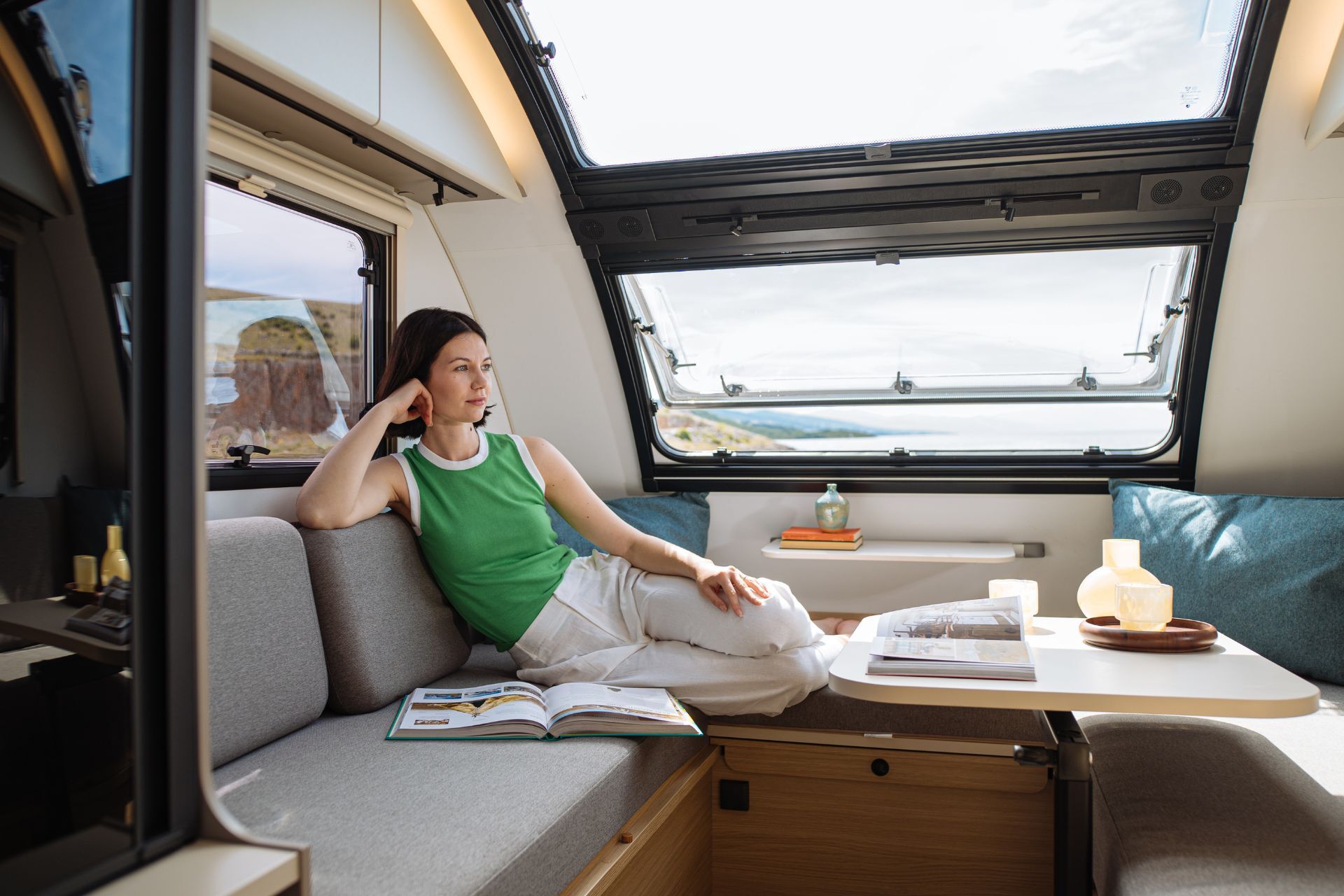 Små, lette campingvogner som passer perfekt til elbiler